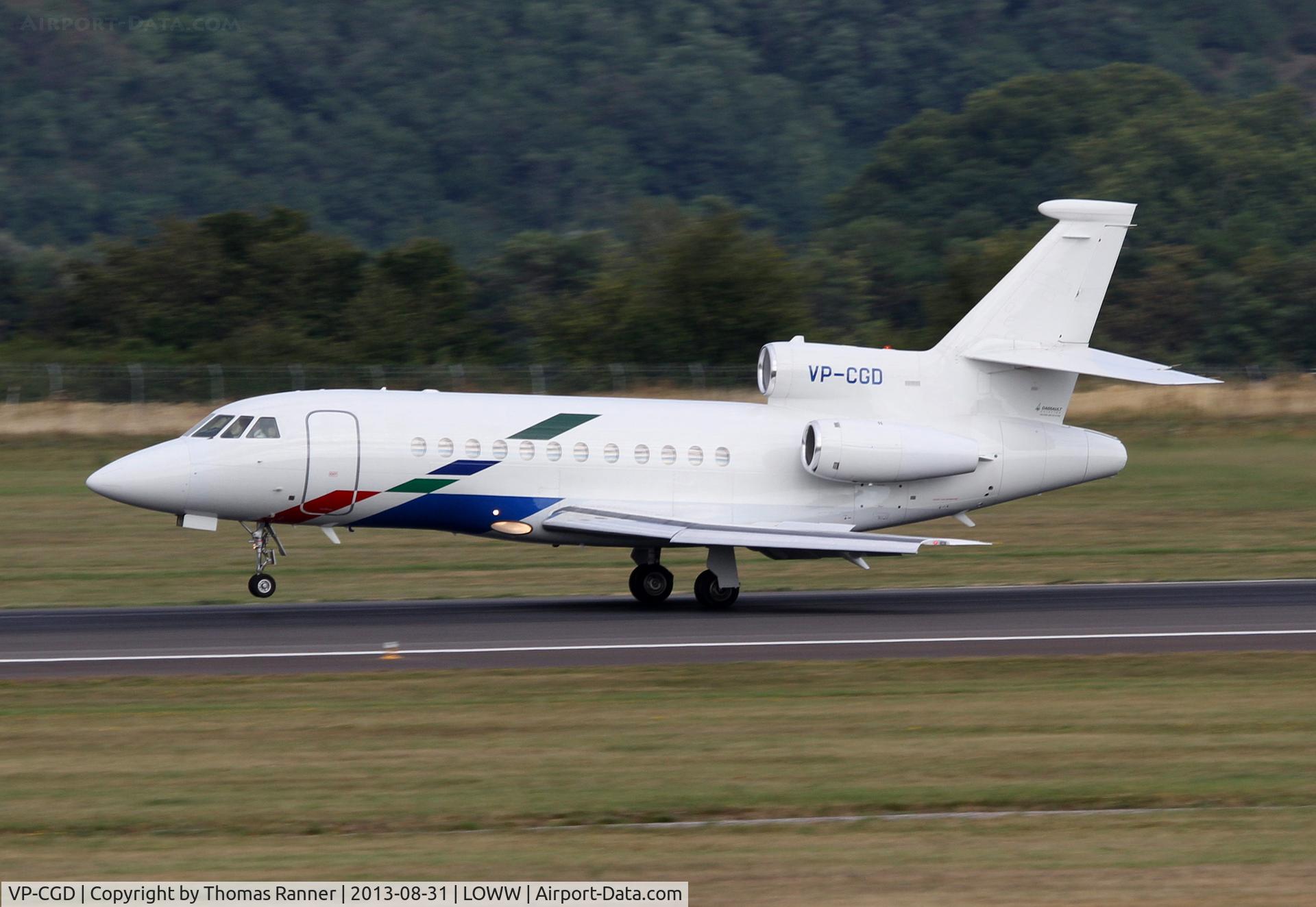 VP-CGD, 2000 Dassault Falcon 900EX C/N 65, Volkswagen Air Service Falcon 900