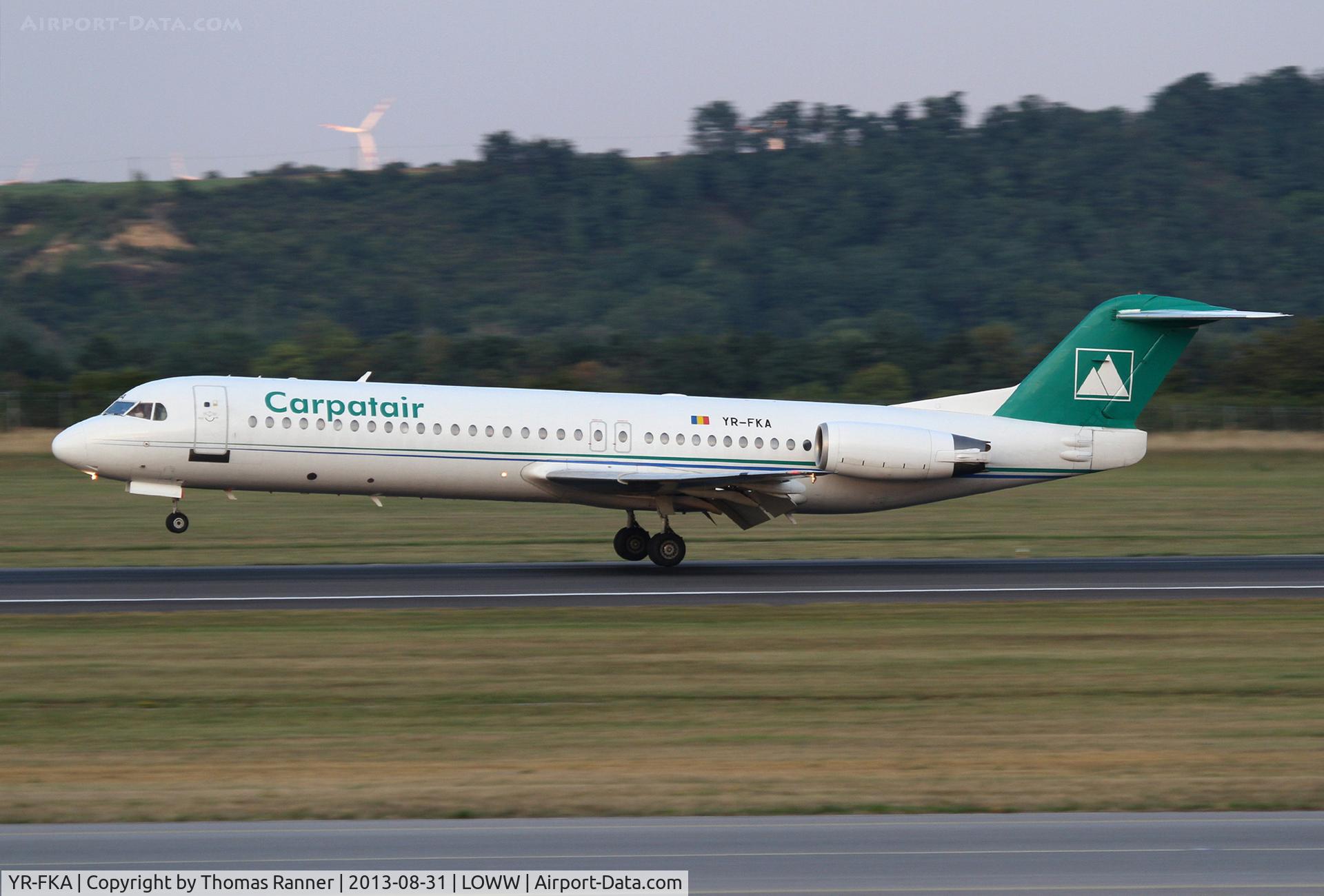 YR-FKA, 1991 Fokker 100 (F-28-0100) C/N 11340, Carpatair Fokker 100