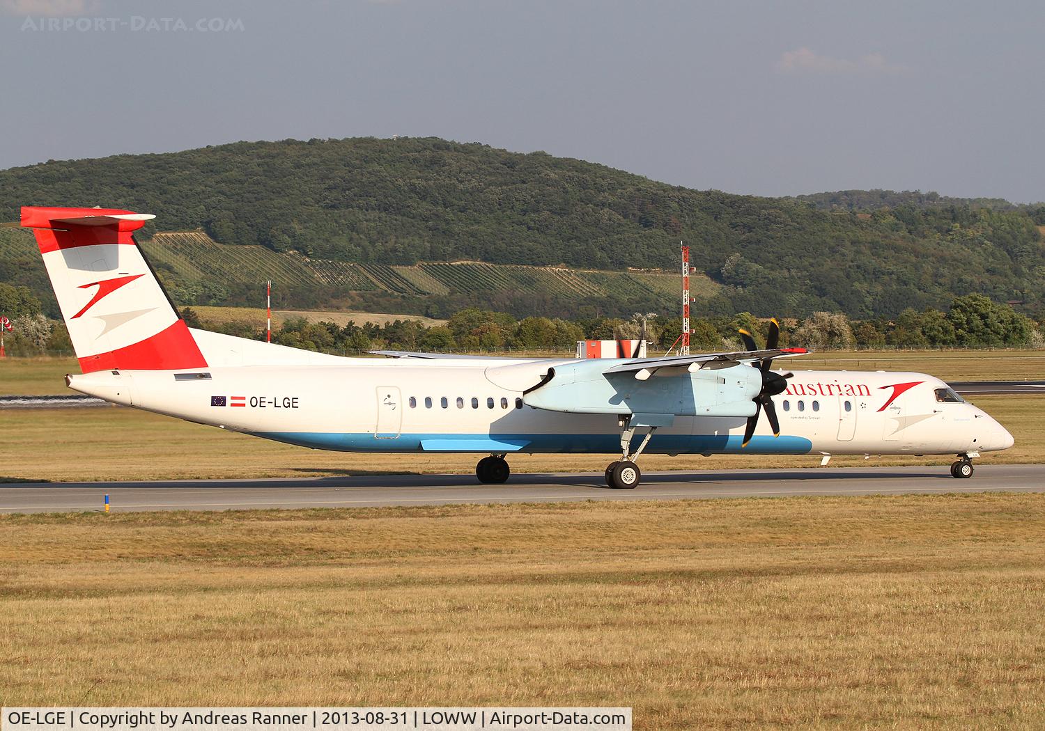 OE-LGE, 2001 De Havilland Canada DHC-8-402Q Dash 8 C/N 4042, Austrian DHC-8
