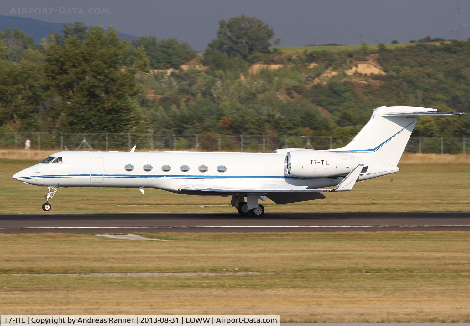 T7-TIL, 1997 Gulfstream Aerospace G-V C/N 529, private Gulfstream G450