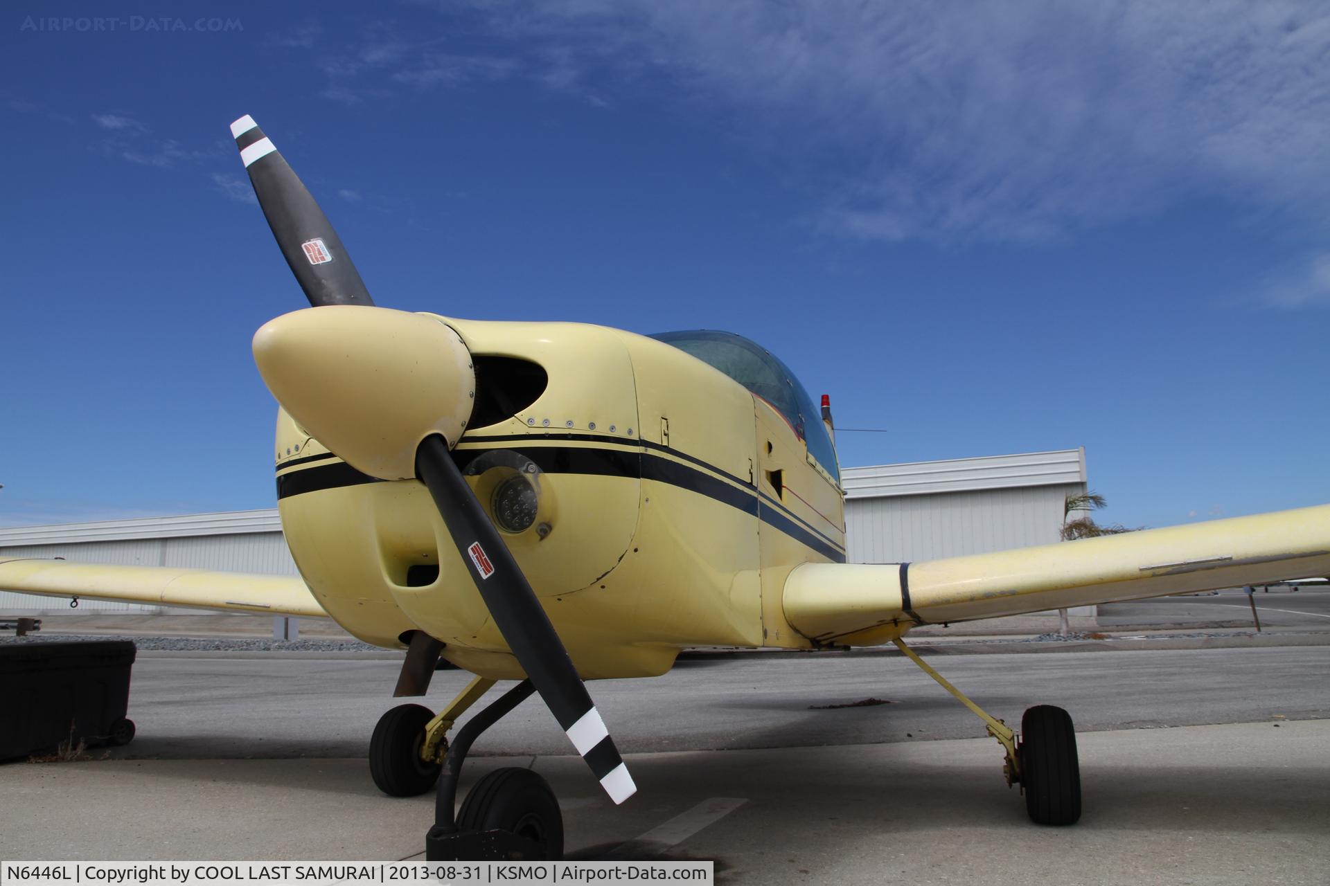 N6446L, 1972 American Aviation AA-1A Trainer C/N AA1A-0446, SMO tie down