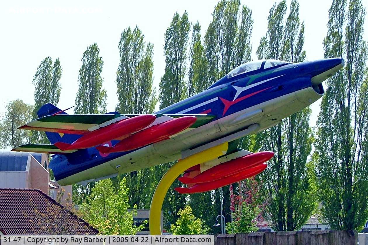 31 47, Fiat G-91R/3 C/N D415, Fiat G-91R/3 [415] Speyer~D 22/04/2005. Preserved