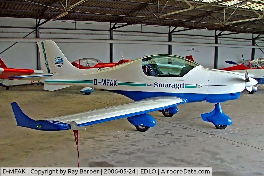 D-MFAK, Flaming Air FA-01 Smaragd C/N Not found D-MFAK, Flaming Air FA-01 Smaragd [Unknown] Oerlinghausen~D 24/05/2006
