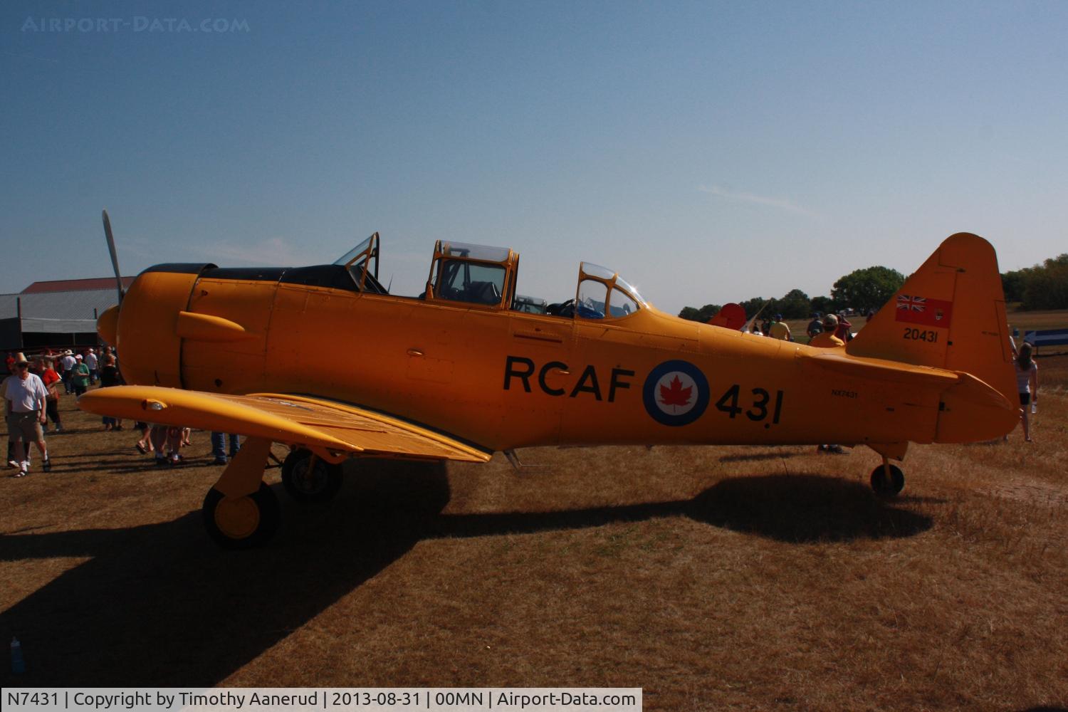 N7431, 1952 Canadian Car & Foundry Harvard MK IV C/N CCF4 222, 1952 Canadian Car & Foundry HARVARD MK IV, c/n: CCF4 222