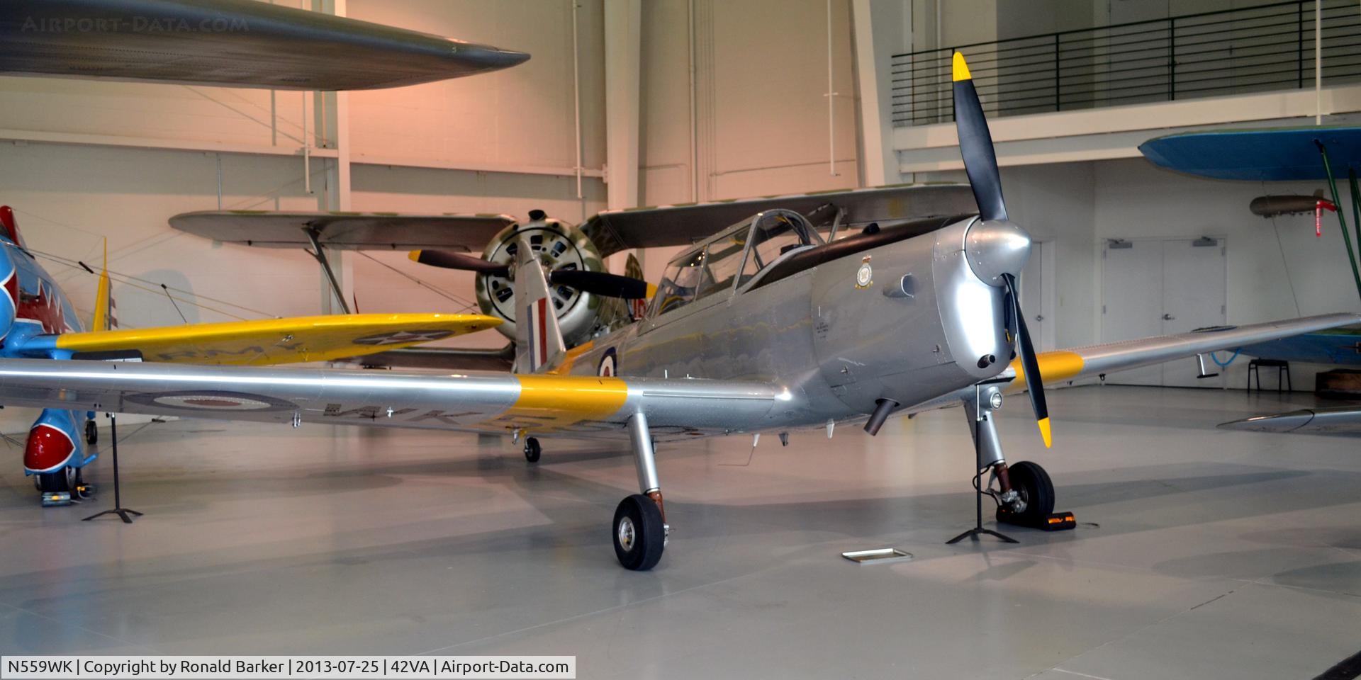 N559WK, 1952 De Havilland DHC-1 Chipmunk T.10 C/N C1/0576, Military Aviation Museum, Pungo, VA