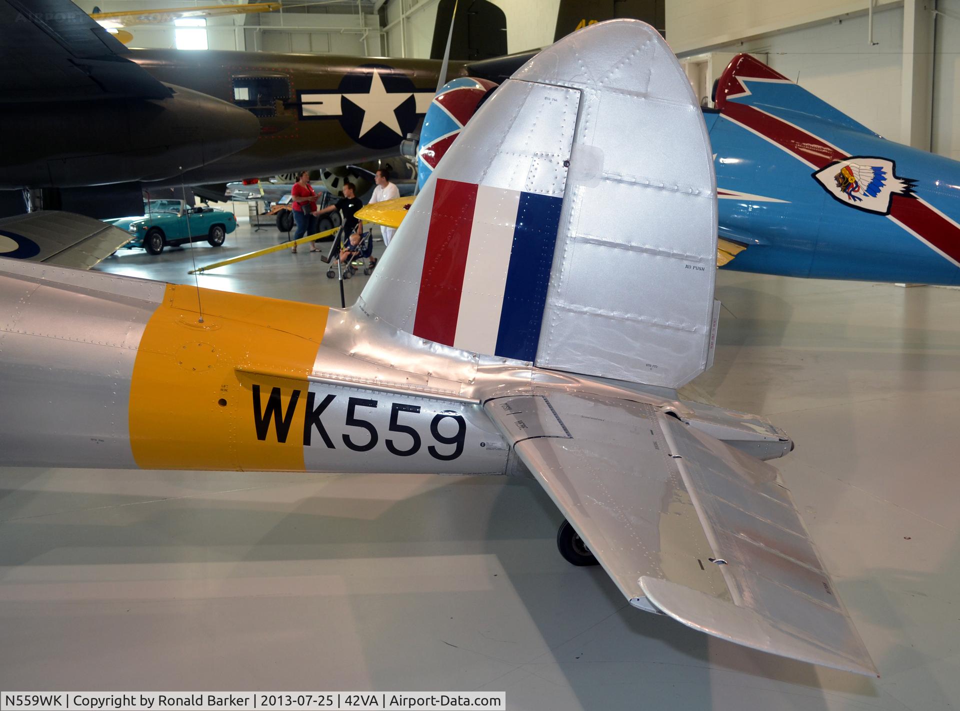 N559WK, 1952 De Havilland DHC-1 Chipmunk T.10 C/N C1/0576, Military Aviation Museum, Pungo, VA