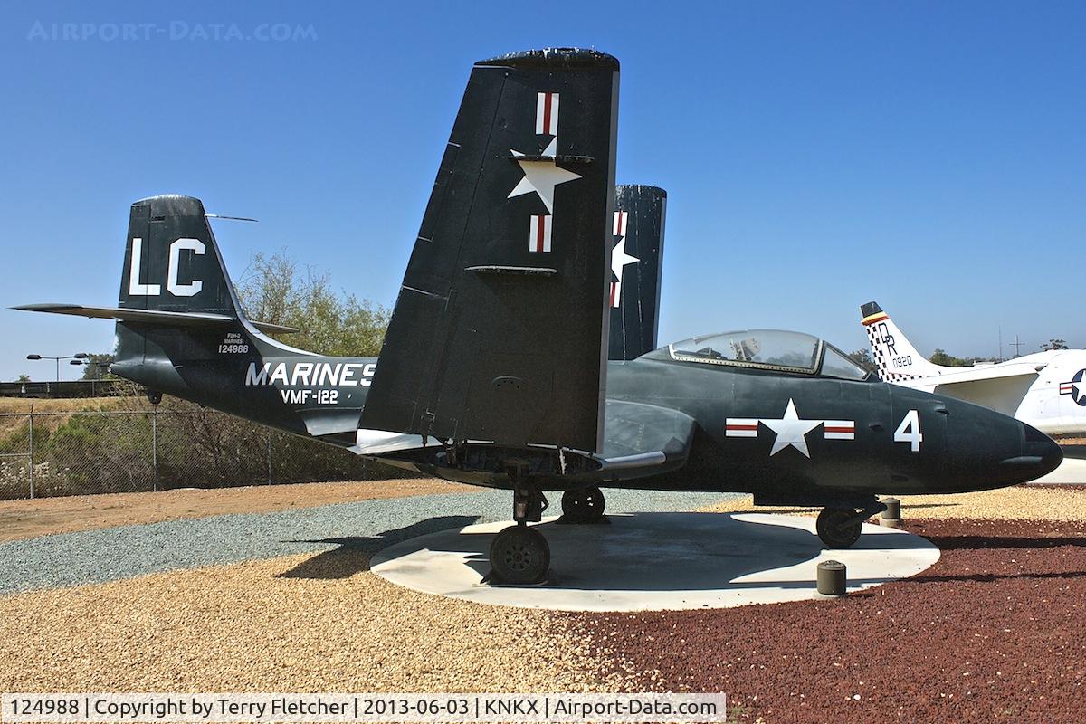 124988, McDonnell F2H-2 Banshee C/N 291, Displayed at the Flying Leatherneck Aviation Museum in San Diego, California