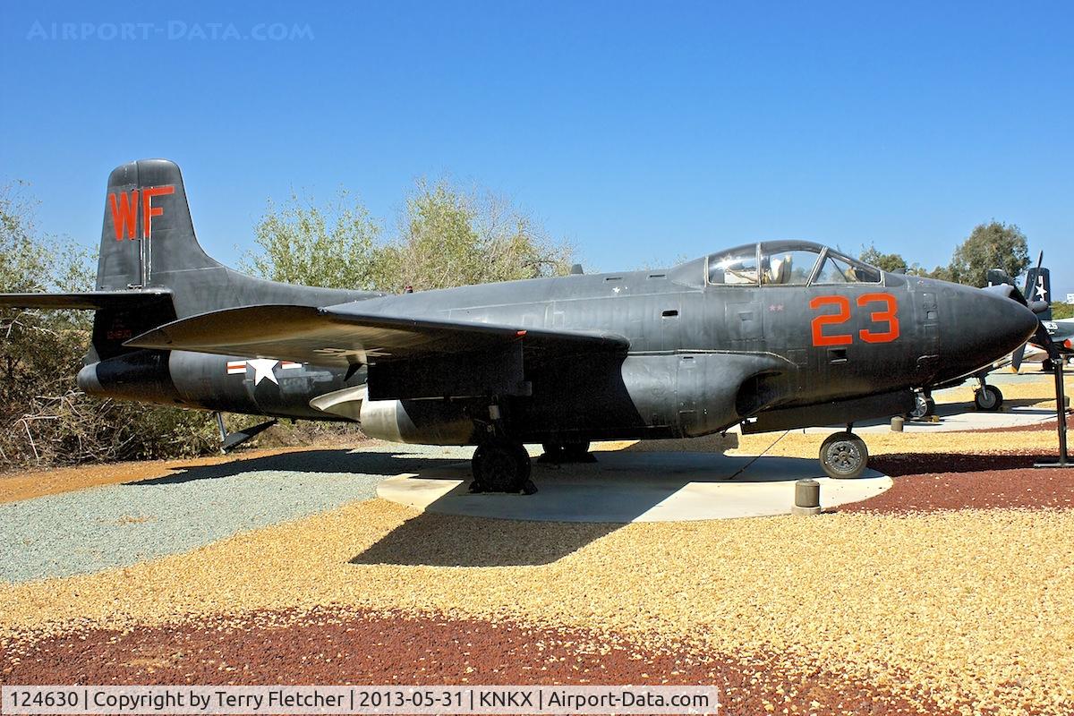 124630, Douglas F3D-2 Skyknight C/N 7500, Displayed at the Flying Leatherneck Aviation Museum in San Diego, California