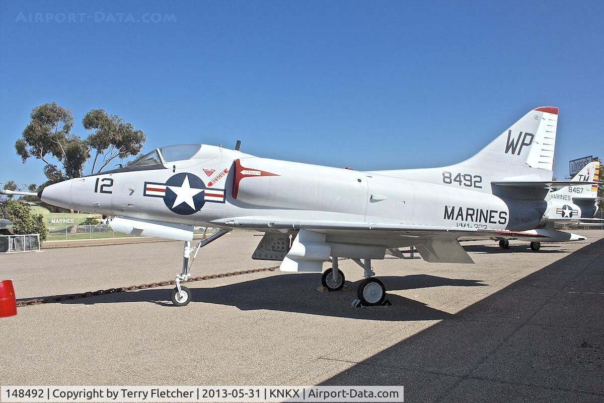 148492, Douglas A-4C Skyhawk C/N 12685, Displayed at the Flying Leatherneck Aviation Museum in San Diego, California