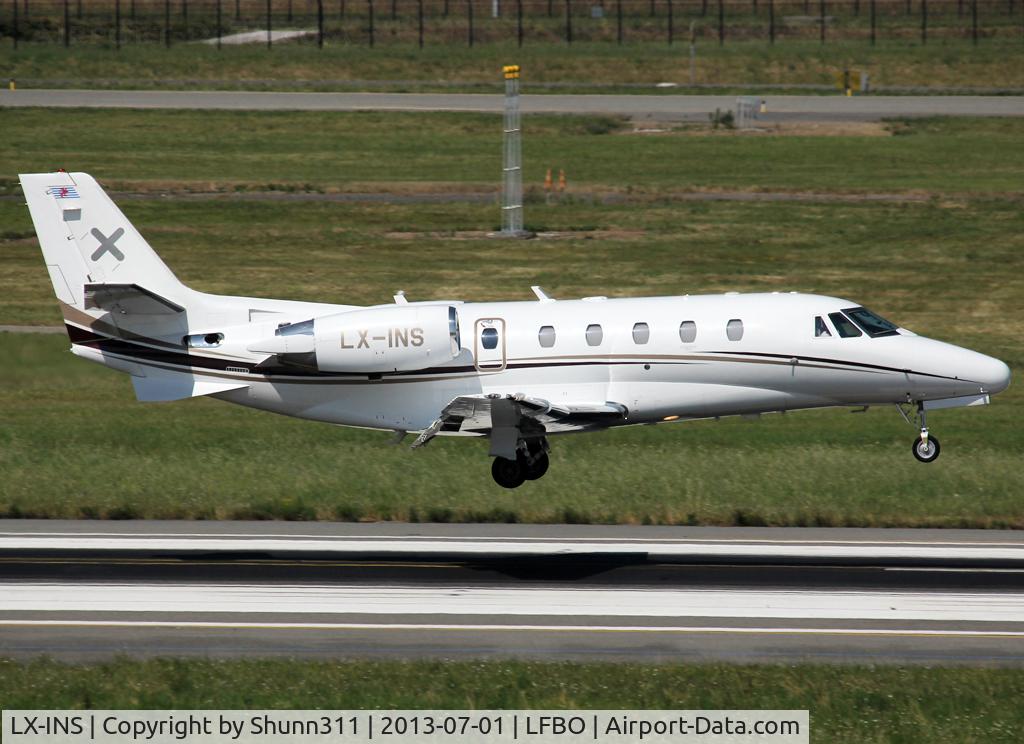 LX-INS, 2007 Cessna 560 Citation Excel C/N 560-5727, Landing rwy 14R due to medical problems...