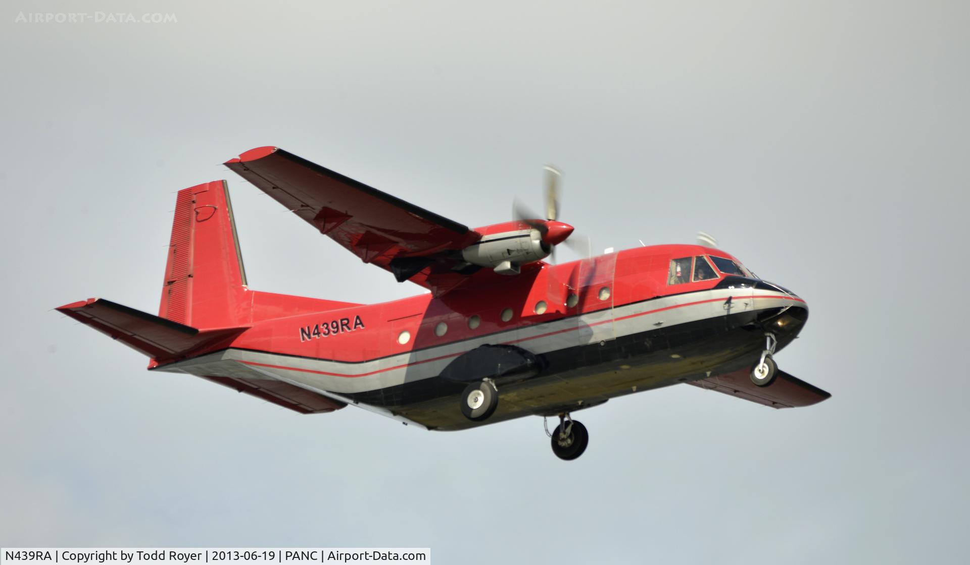 N439RA, 1982 CASA C-212-200 Aviocar C/N 287, Arriving at Anchorage