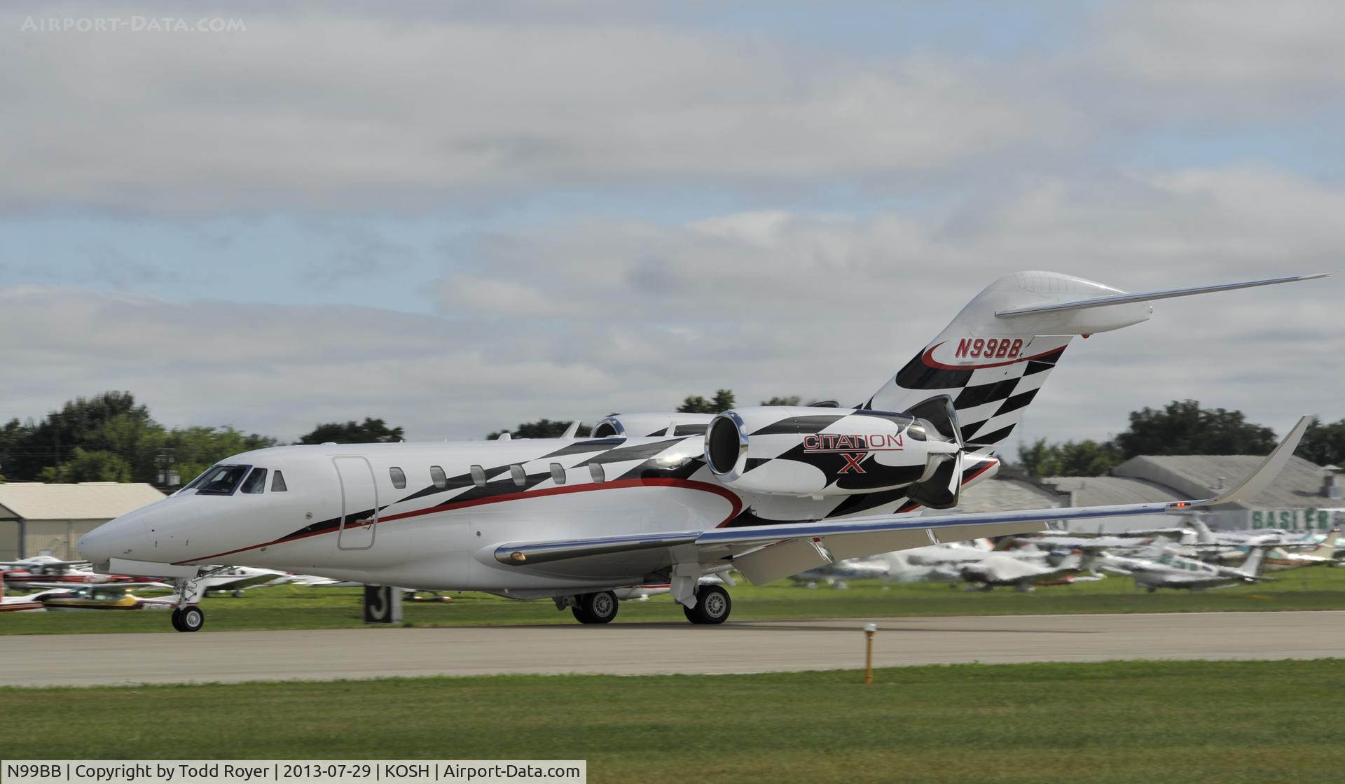 N99BB, 1996 Cessna 750 Citation X Citation X C/N 750-0005, Airventure 2013