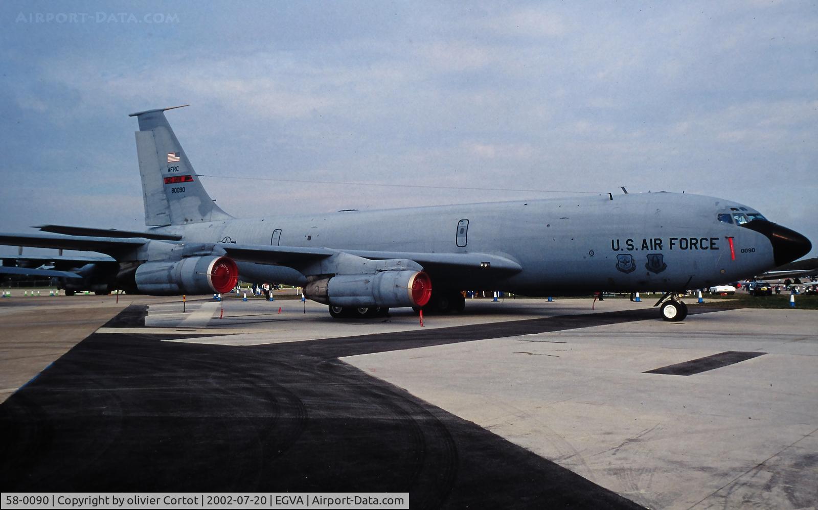 58-0090, 1959 Boeing KC-135E Stratotanker C/N 17835, RIAT 2002