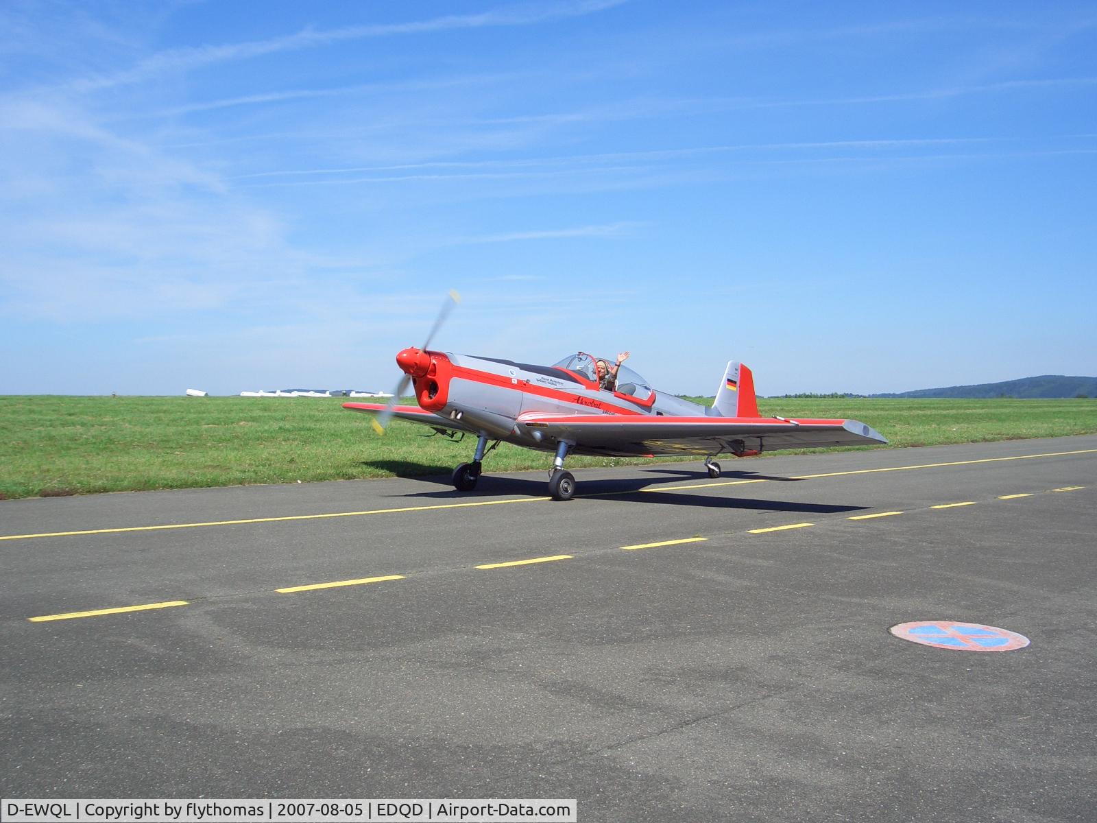D-EWQL, 1972 Zlin Z-526AFS Acrobat C/N 1217, D-EWQL Flugplatz Bayreuth Bindlacher Berg