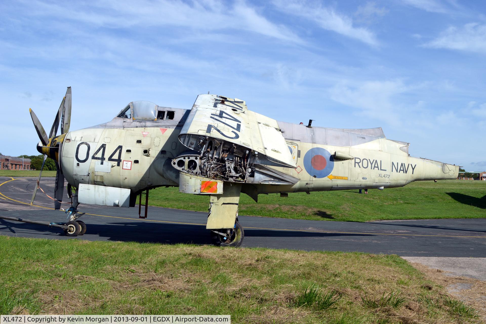 XL472, 1959 Fairey Gannet AEW.3 C/N F9441, New home at St Athan