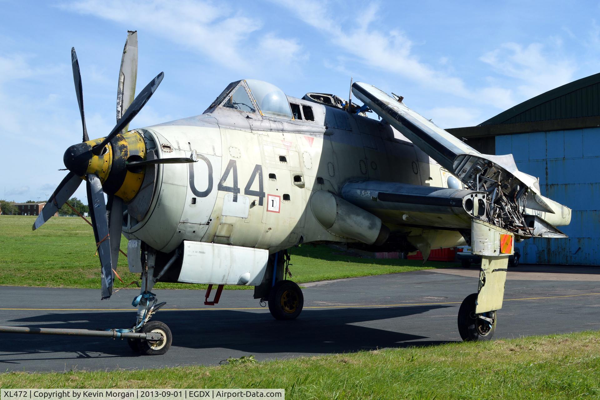 XL472, 1959 Fairey Gannet AEW.3 C/N F9441, Outside at St Athan