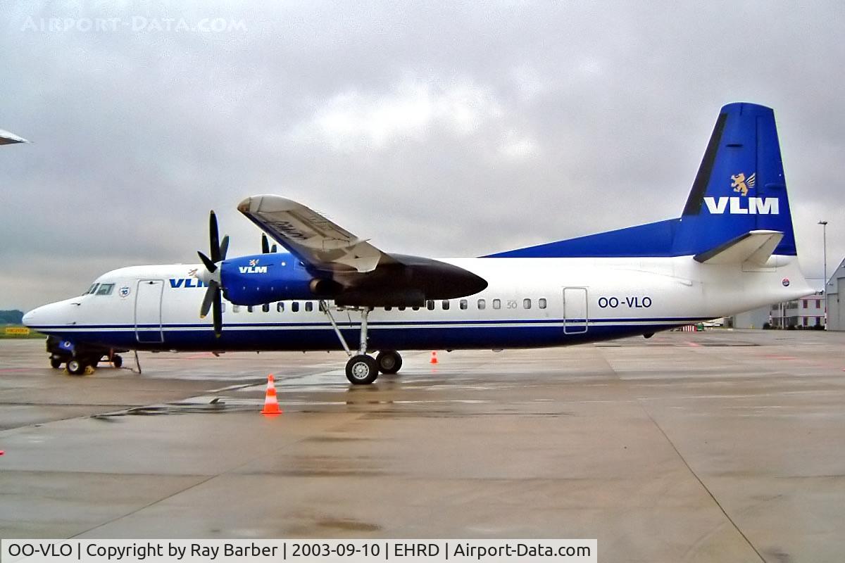 OO-VLO, 1988 Fokker 50 C/N 20127, Fokker 50 [20127] VLM Airlines Rotterdam~PH 10/09/2003
