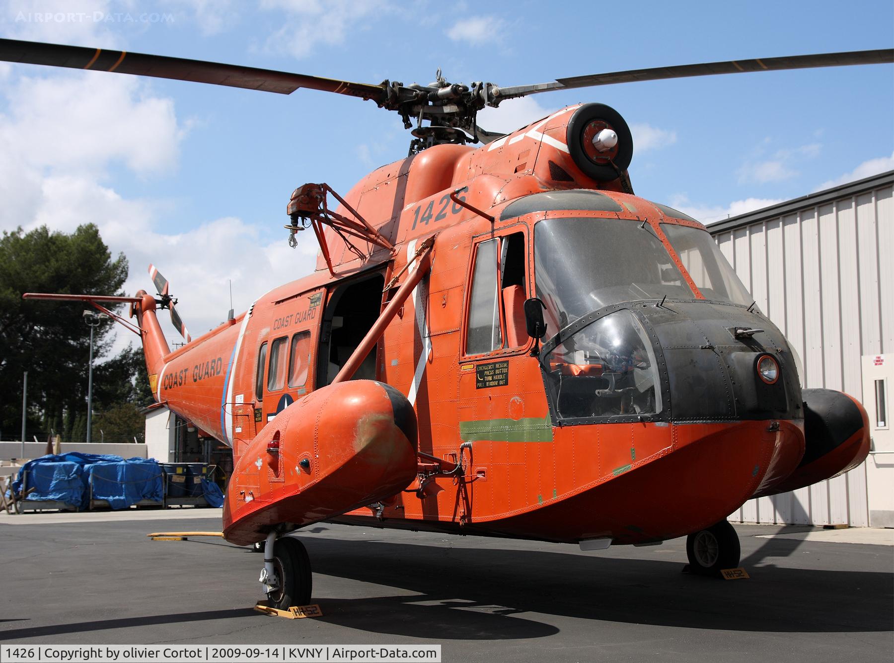 1426, 2000 Sikorsky HH-52A Sea Guard C/N 62.114, Van Nuys airport, near a mechanic school