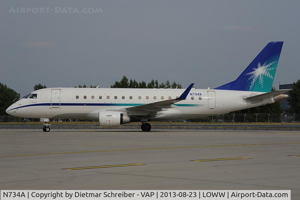 N734A, Embraer 170LR (ERJ-170-100LR) C/N 17000318, Aramco Emb170