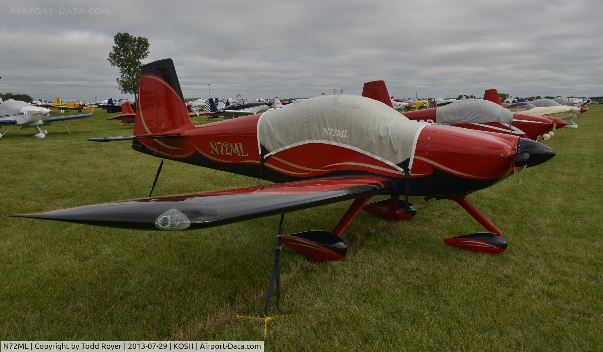 N72ML, 2007 Vans RV-7A C/N 70928, Airventure 2013