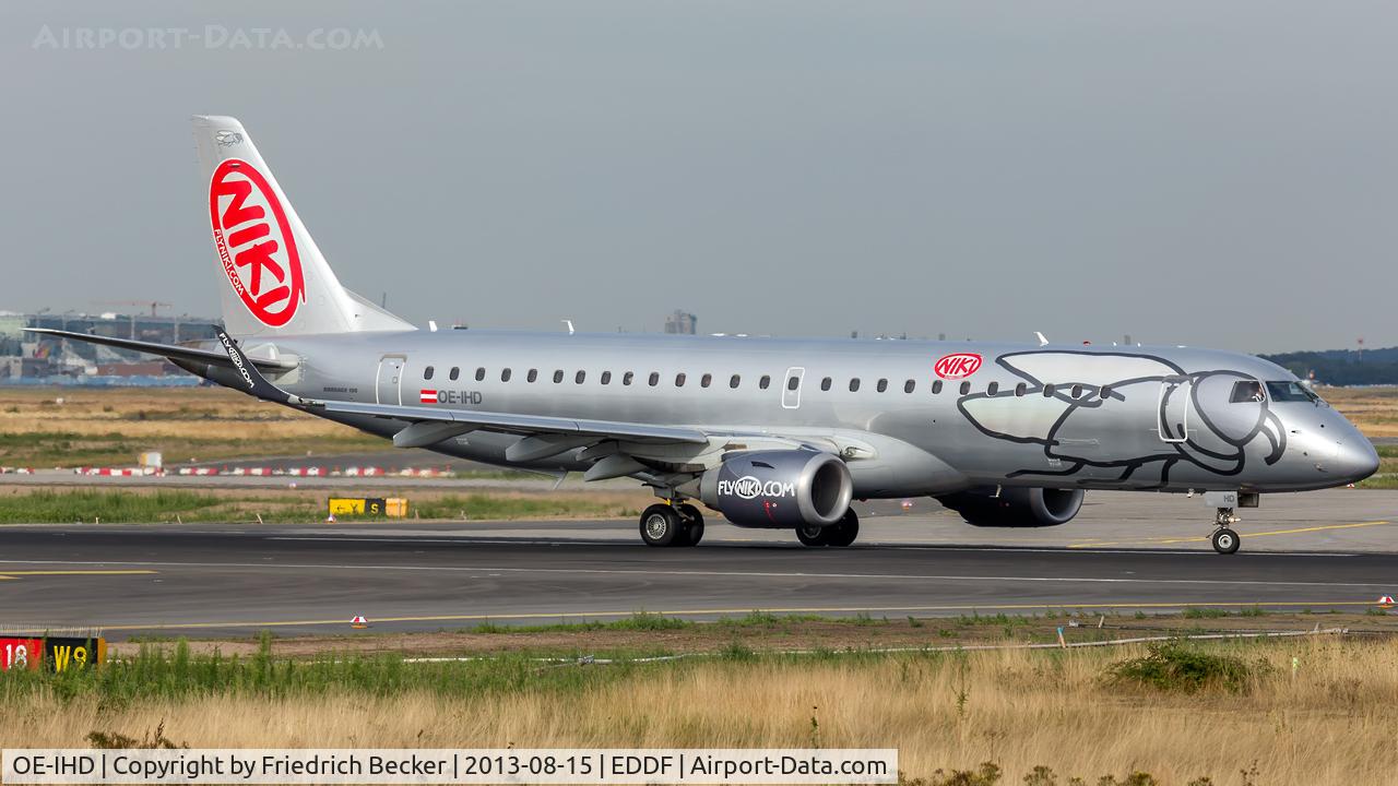 OE-IHD, 2010 Embraer E190 (ERJ-190-100) C/N 19000354, line up for departure
