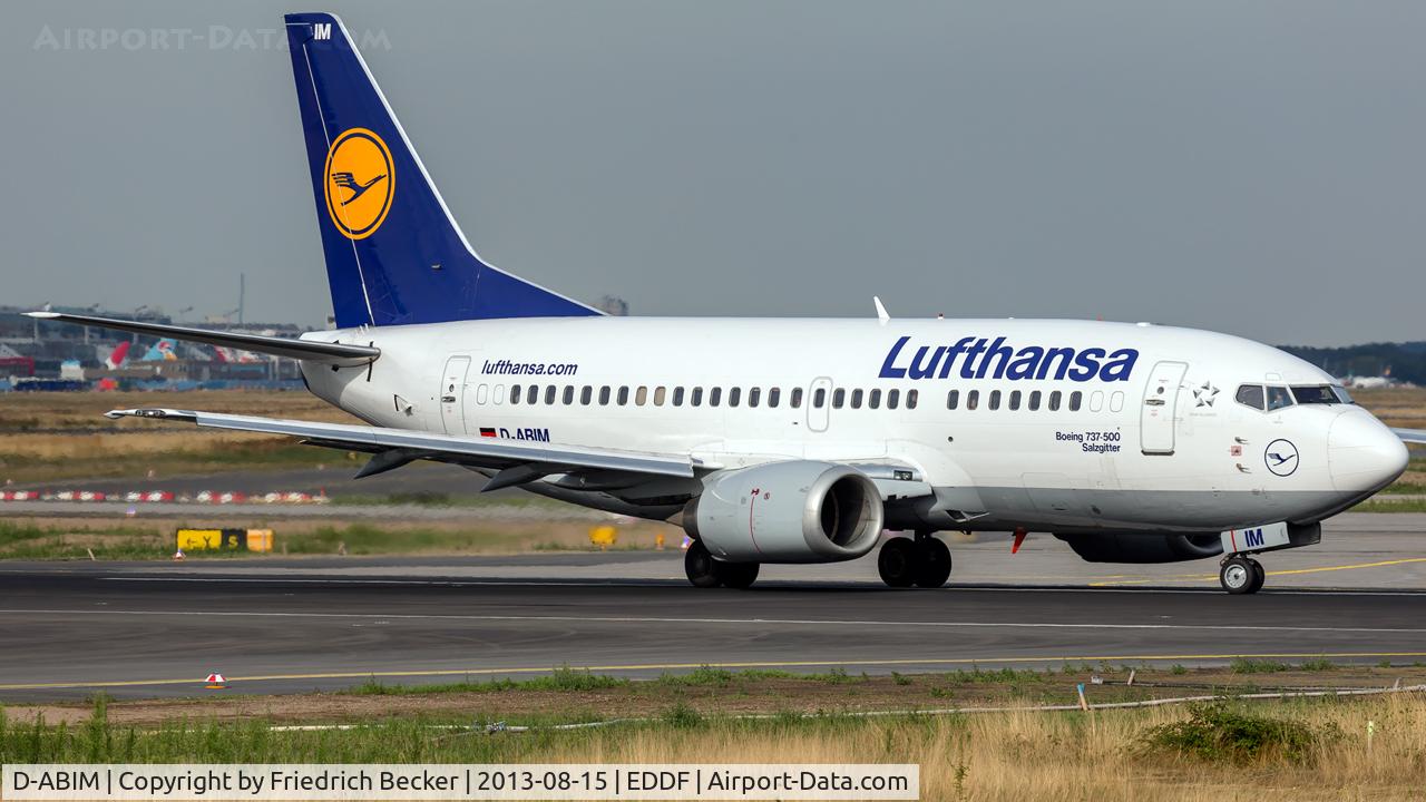 D-ABIM, 1991 Boeing 737-530 C/N 24937, line up for departure