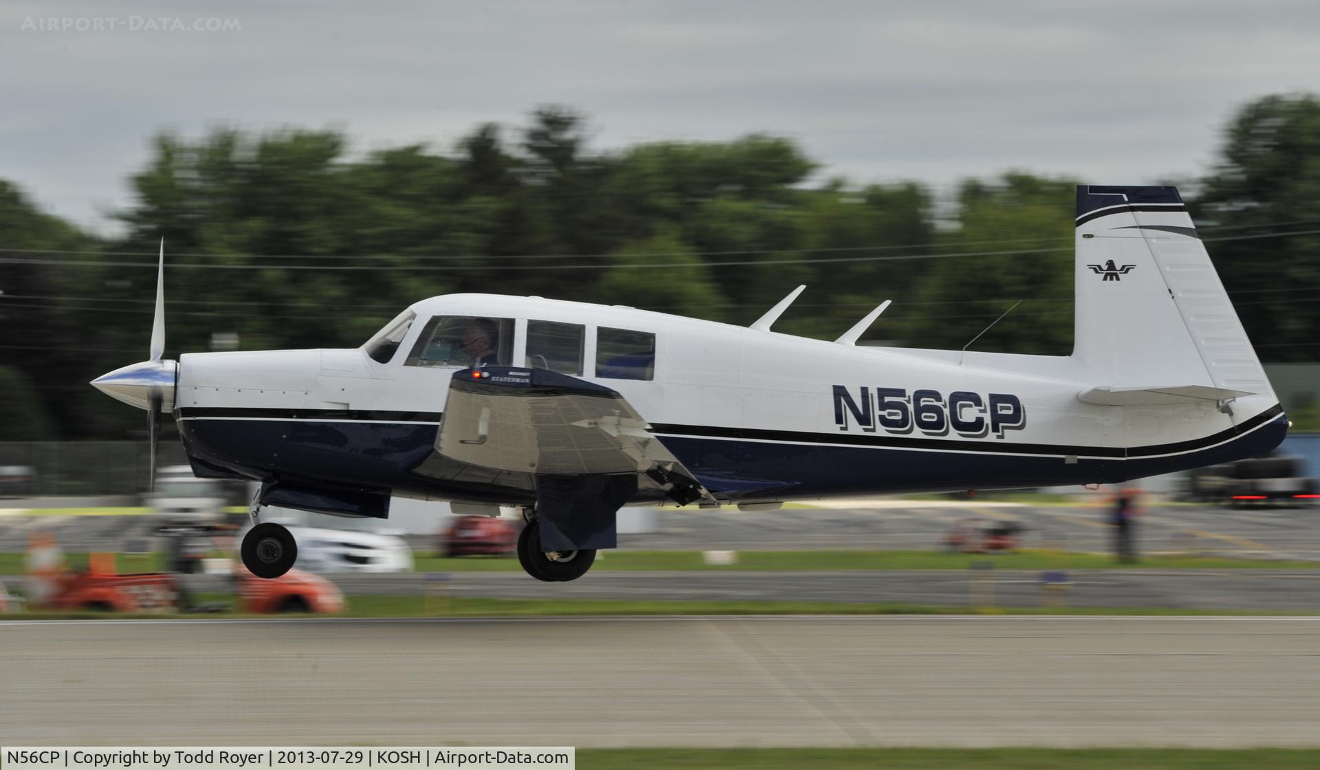N56CP, 1969 Mooney M-20G Statesman C/N 700003, Airventure 2013