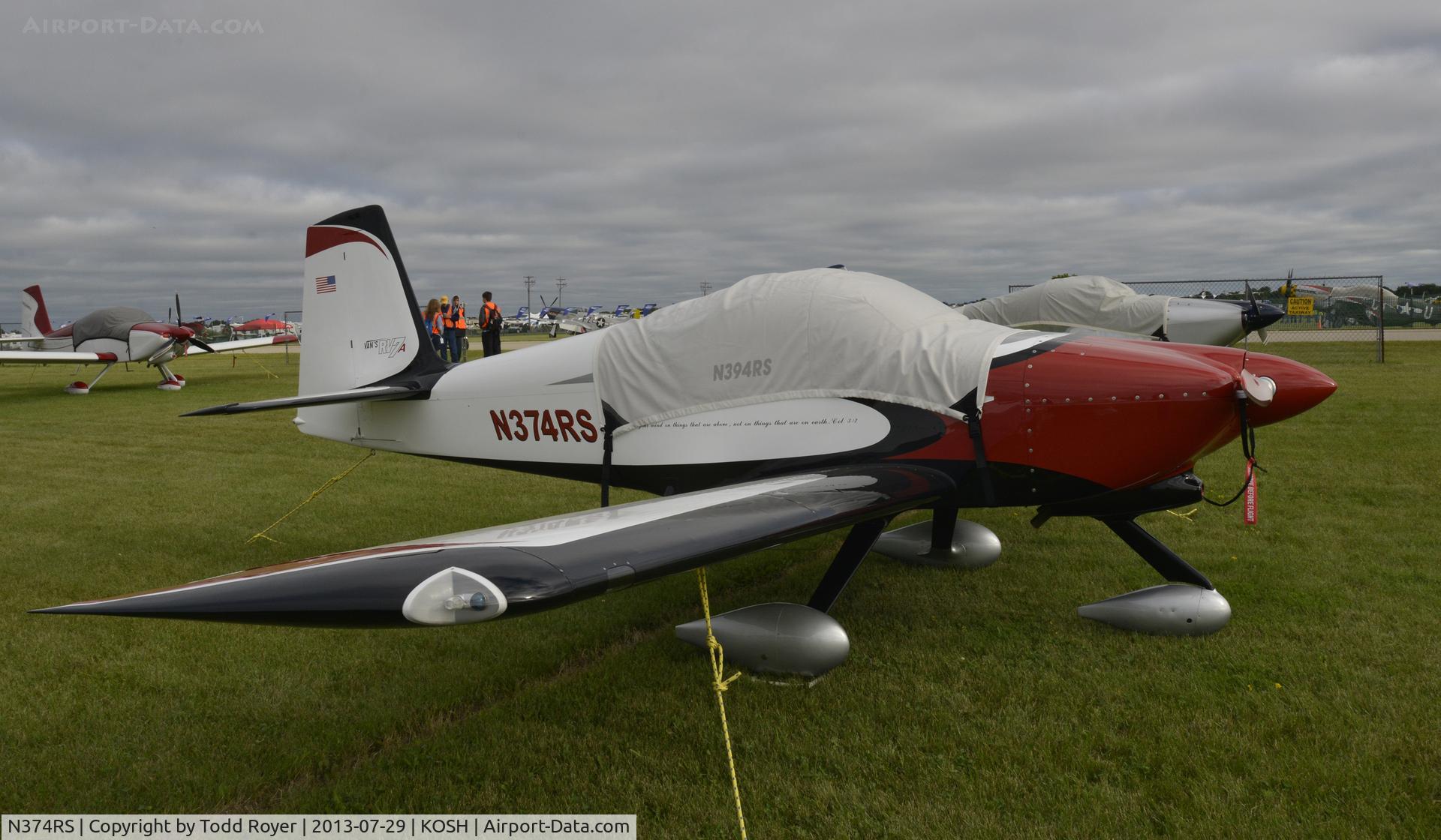 N374RS, Vans RV-7A C/N 70503, Airventure 2013