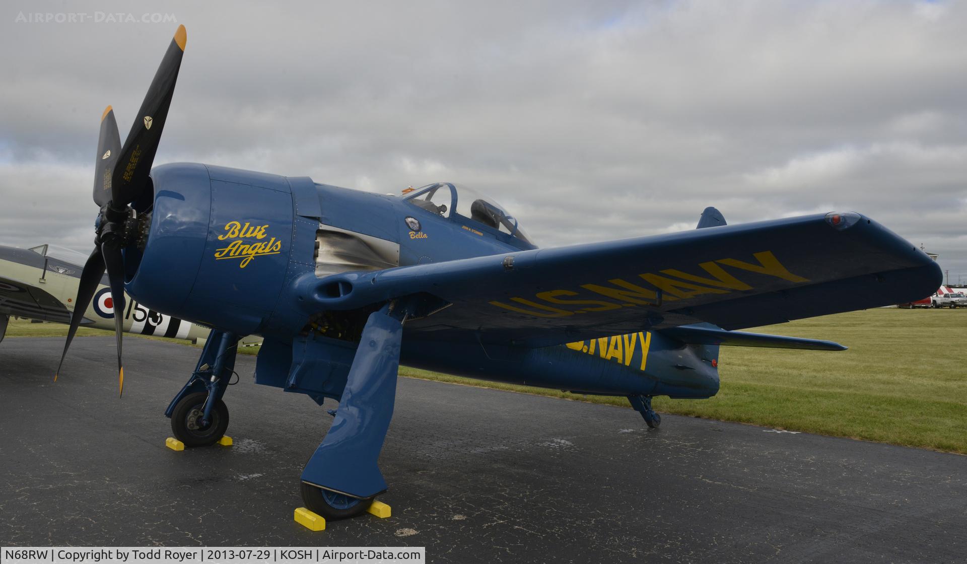 N68RW, 1947 Grumman F8F-2 (G58) Bearcat C/N D.1162, Airventure 2013
