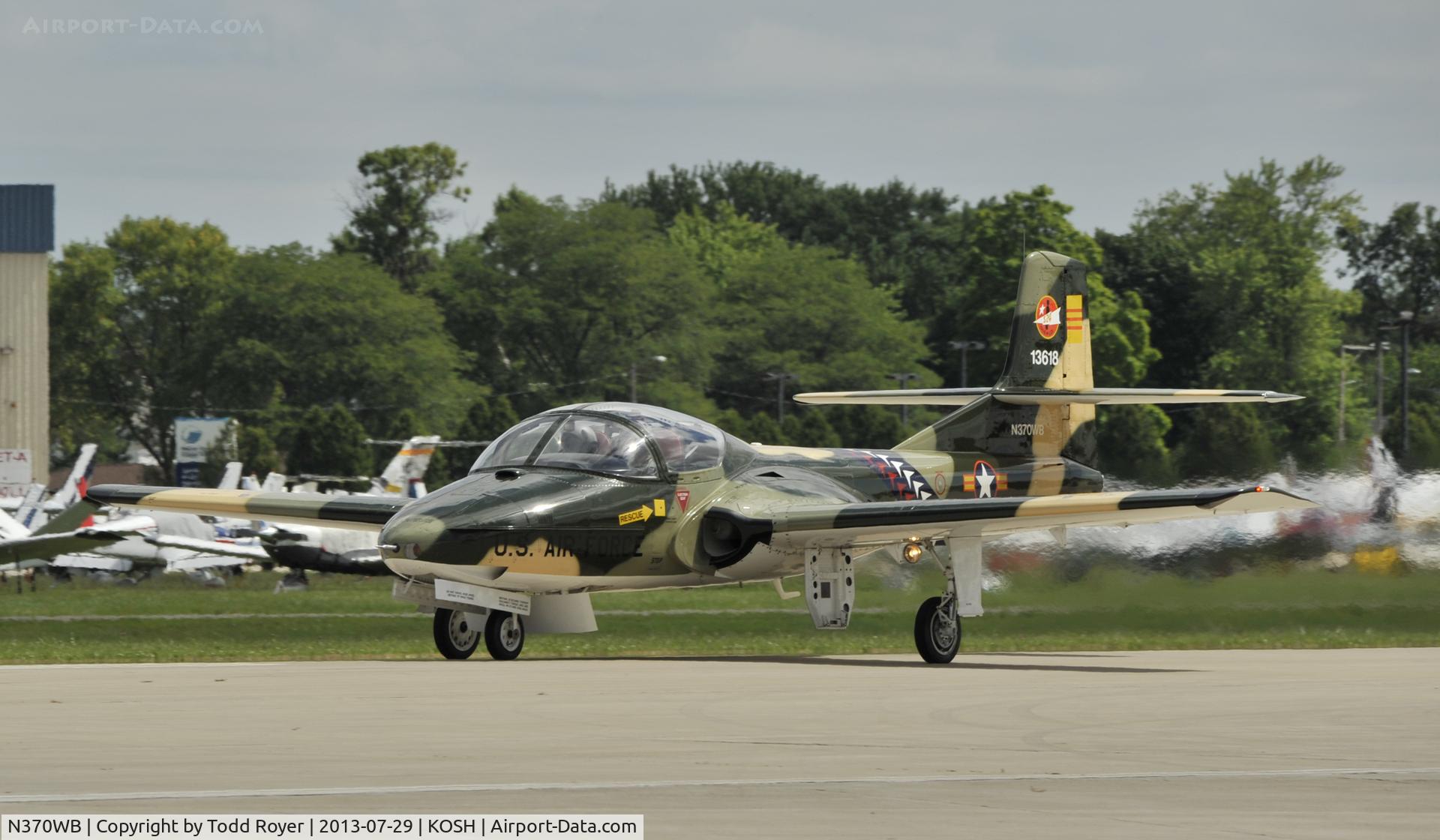 N370WB, 1966 Cessna T-37C Tweety Bird C/N 40974, Airventure 2013