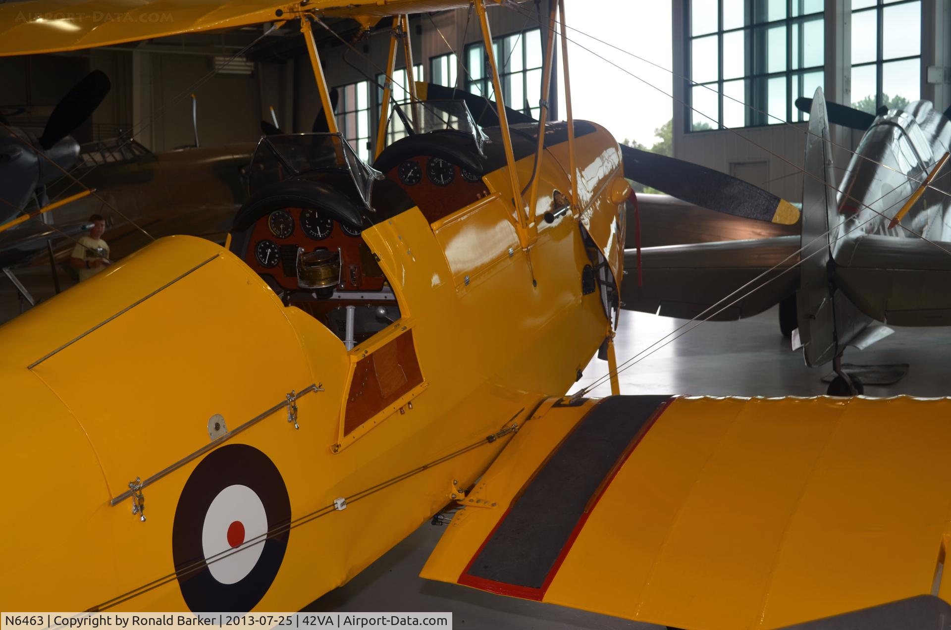 N6463, 1940 De Havilland DH-82A Tiger Moth II C/N 83230, Military Aviation Museum, Pungo, VA