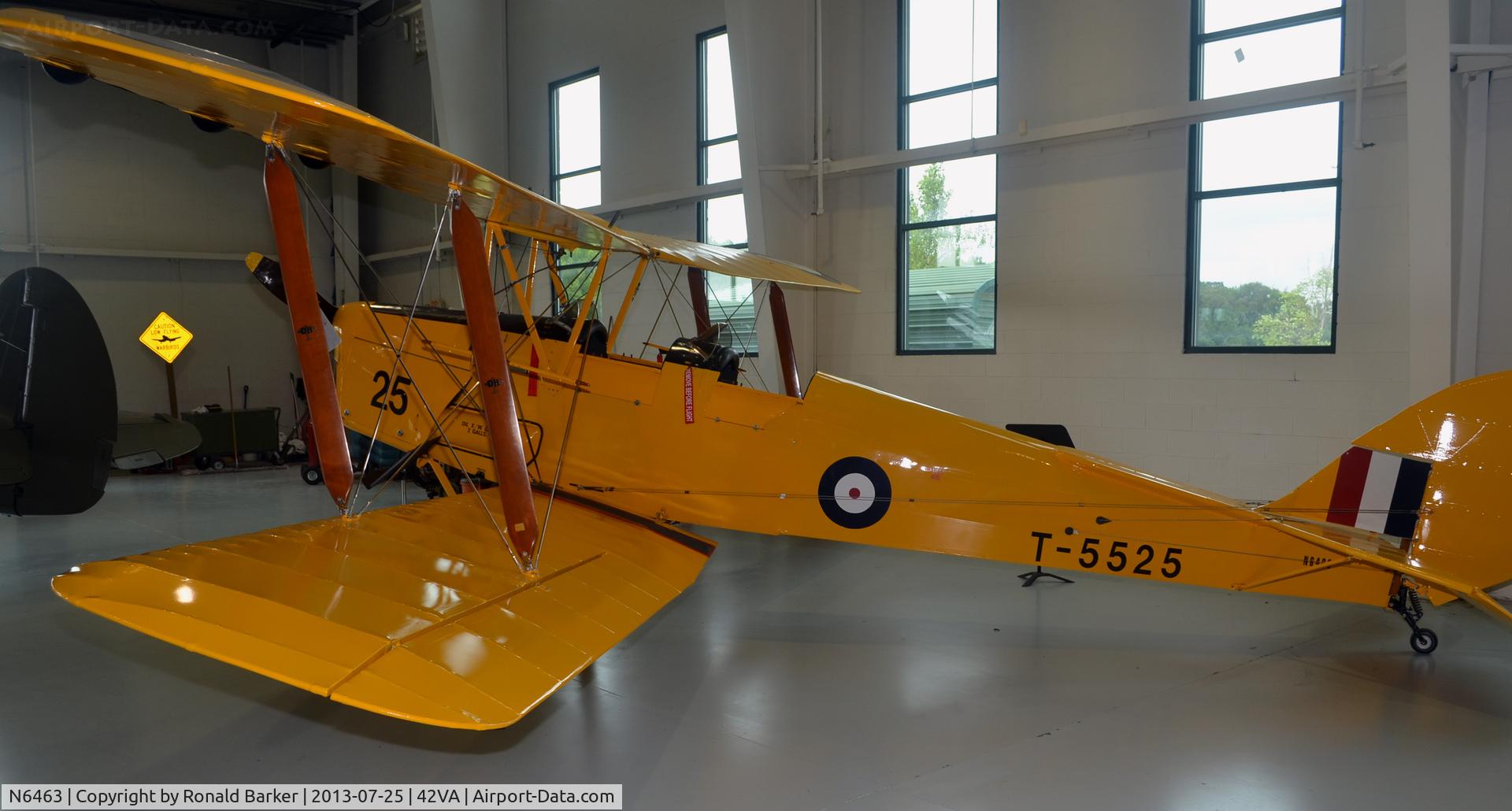 N6463, 1940 De Havilland DH-82A Tiger Moth II C/N 83230, Military Aviation Museum, Pungo, VA