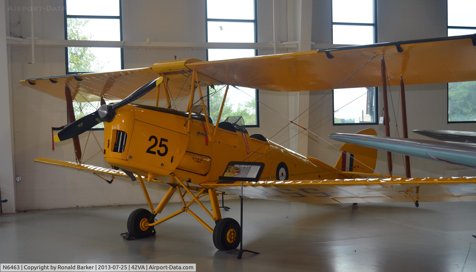 N6463, 1940 De Havilland DH-82A Tiger Moth II C/N 83230, Military Aviation Museum, Pungo, VA