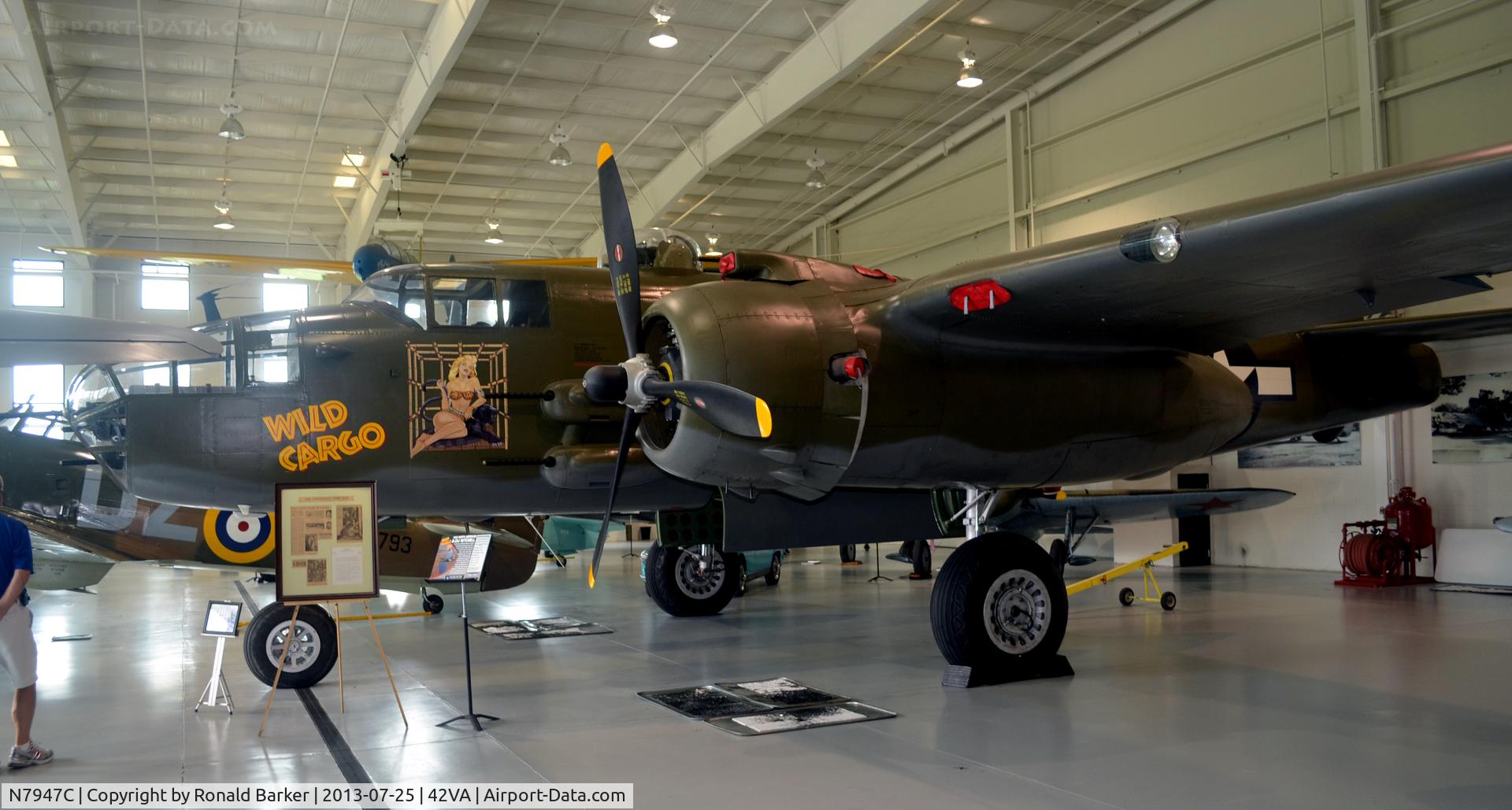 N7947C, 1944 North American B-25J Mitchell Mitchell C/N Not found 44-30129/N7947C, Wild Cargo, Military Aviation Museum, Pungo, VA
