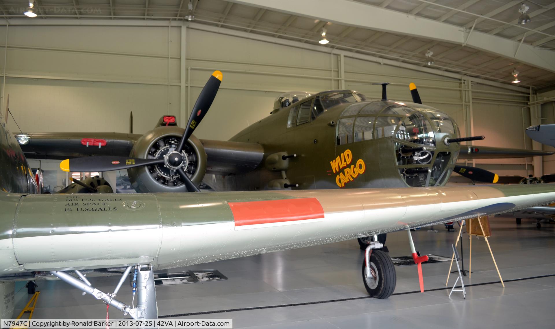 N7947C, 1944 North American B-25J Mitchell Mitchell C/N Not found 44-30129/N7947C, Wild Cargo, Military Aviation Museum, Pungo, VA