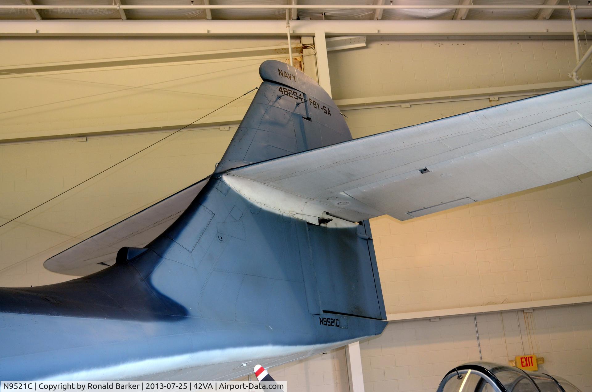 N9521C, 1943 Consolidated Vultee 28-5ACF C/N 1656, BU 48294, Tail section, Military Aviation Museum, Pungo, VA