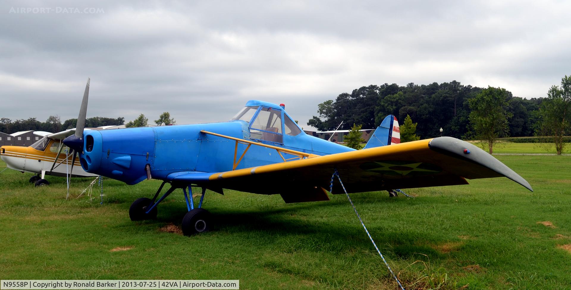 N9558P, 1974 Piper PA-25-235 C/N 25-7405673, Tug used to pull signs, Pungo, VA