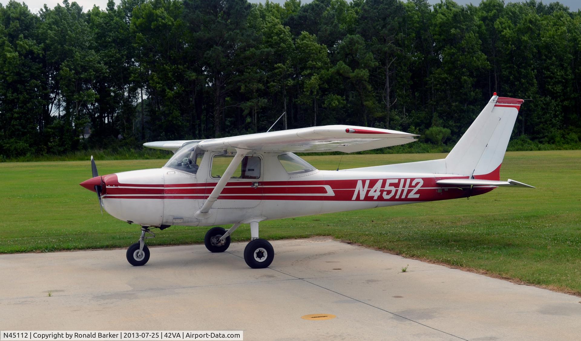 N45112, 1975 Cessna 150M C/N 15076739, Pungo, VA
