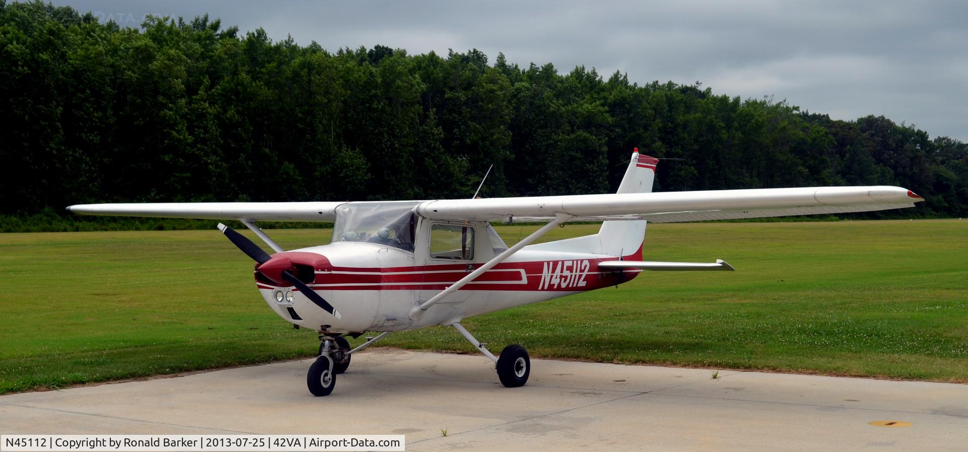 N45112, 1975 Cessna 150M C/N 15076739, Pungo, VA