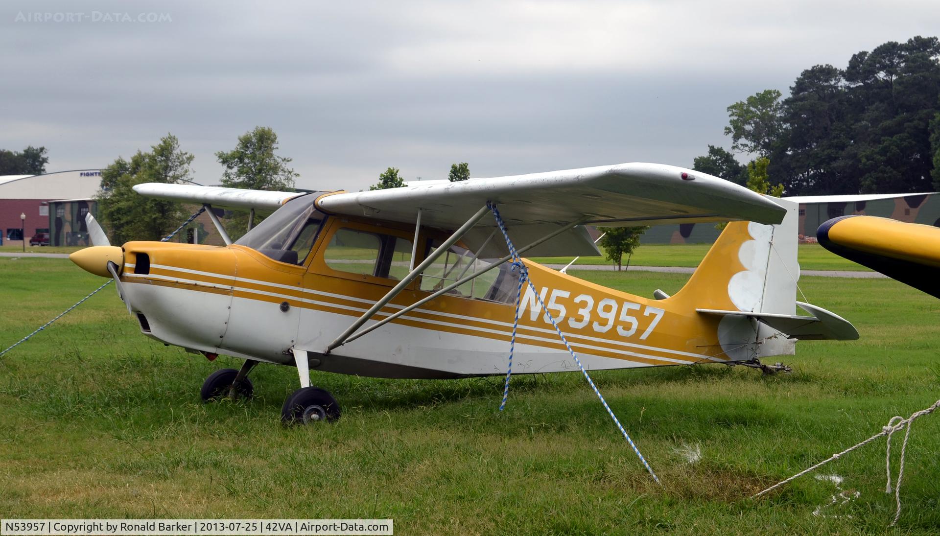 N53957, 1976 Bellanca 7GCBC C/N 910-76, Military Aviation Museum, Pungo, VA