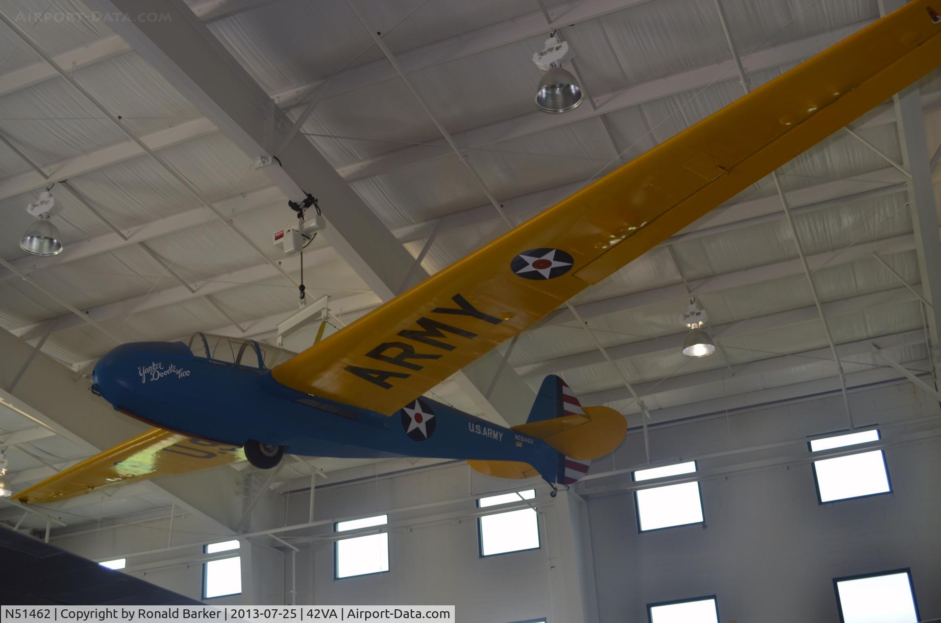 N51462, 1943 Laister-Kauffman LK-10A C/N 126, TG-4A, Military Aviation Museum,  Pungo, VA