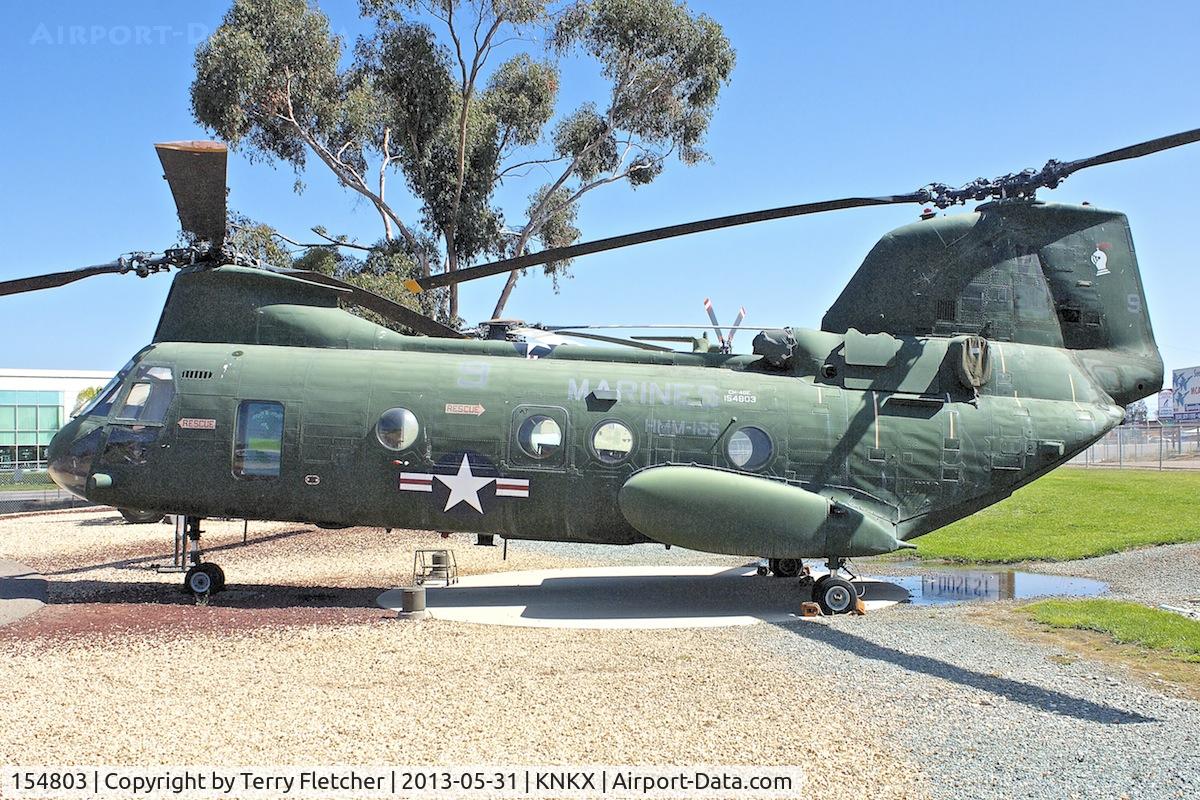 154803, Boeing Vertol CH-46D Sea Knight C/N 2410, Displayed at the Flying Leathernecks Aviation Museum, San Diego