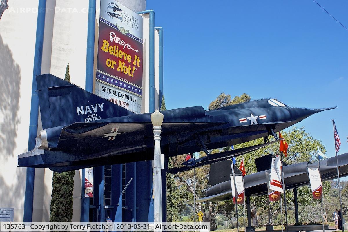 135763, 1955 Convair YF2Y-1 Sea Dart C/N Not found 135763, San Diego Air & Space Museum, Balboa Park, San Diego, California