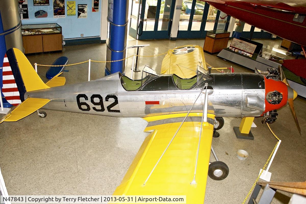 N47843, 1942 Ryan Aeronautical ST3KR C/N 1901, San Diego Air & Space Museum, Balboa Park, San Diego, California ex 41-20692