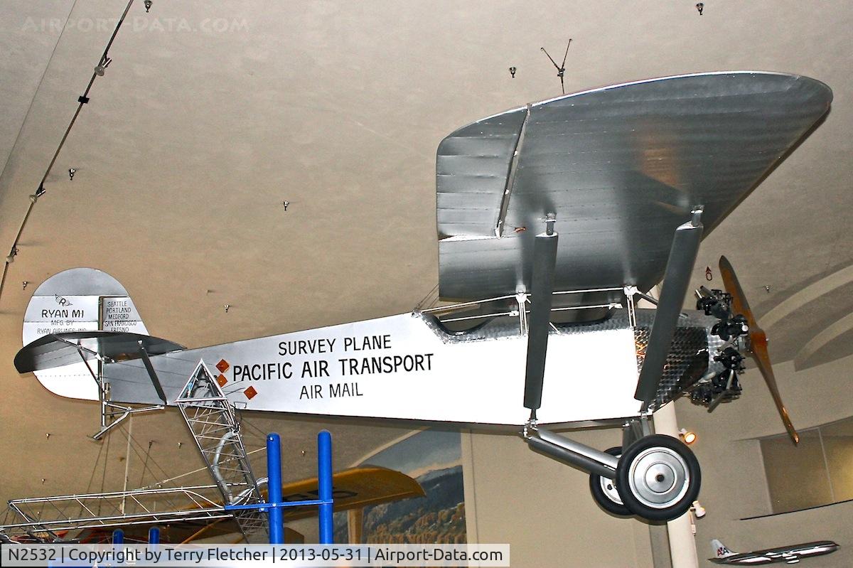 N2532, 1927 Ryan M-1 C/N 23, SAN DIEGO AEROSPACE MUSEUM