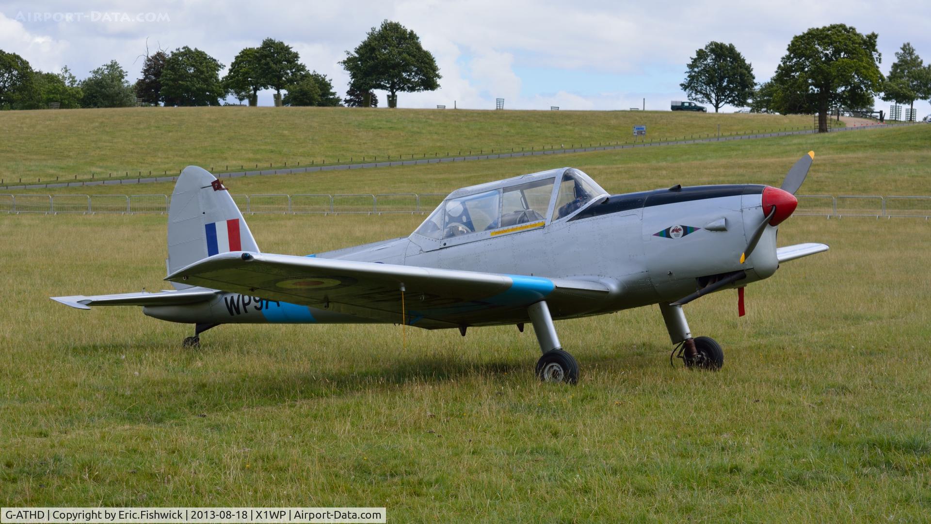 G-ATHD, 1953 De Havilland DHC-1 Chipmunk T.10 C/N C1/0837, 3. G-ATHD at The 28th. International Moth Rally at Woburn Abbey, Aug. 2013.