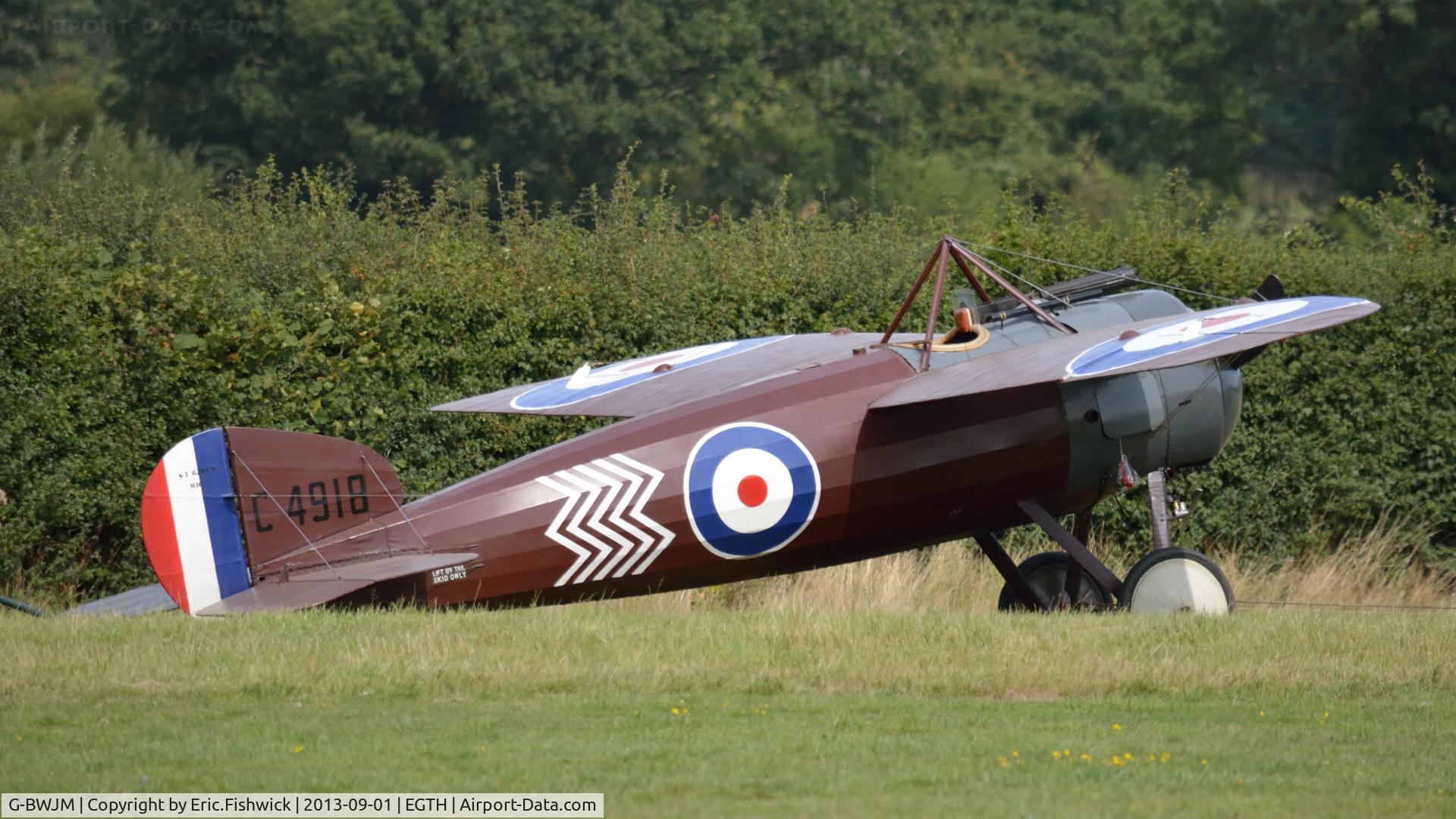 G-BWJM, 1981 Bristol M-1C Replica C/N NAW-2, 2. C-4918 at The Shuttleworth Collection's 50th Anniversary Pagent Flying Day, September 2013.