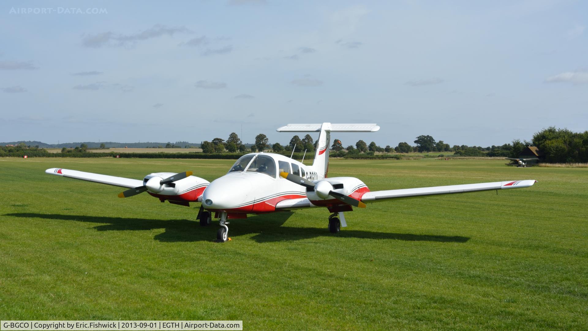 G-BGCO, 1978 Piper PA-44-180 Seminole Seminole C/N 44-7995128, 3. G-BGCO at The Shuttleworth Collection's 50th Anniversary Pagent Flying Day, September 2013.
