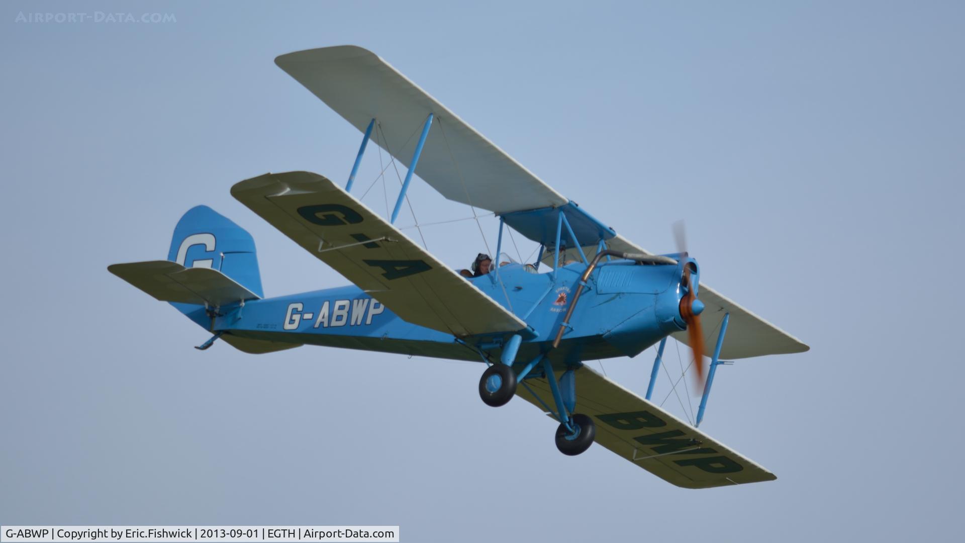 G-ABWP, 1932 Spartan Arrow C/N 78, 44. G-ABWP in display mode at The Shuttleworth Collection's 50th Anniversary Pagent Flying Day, September 2013.