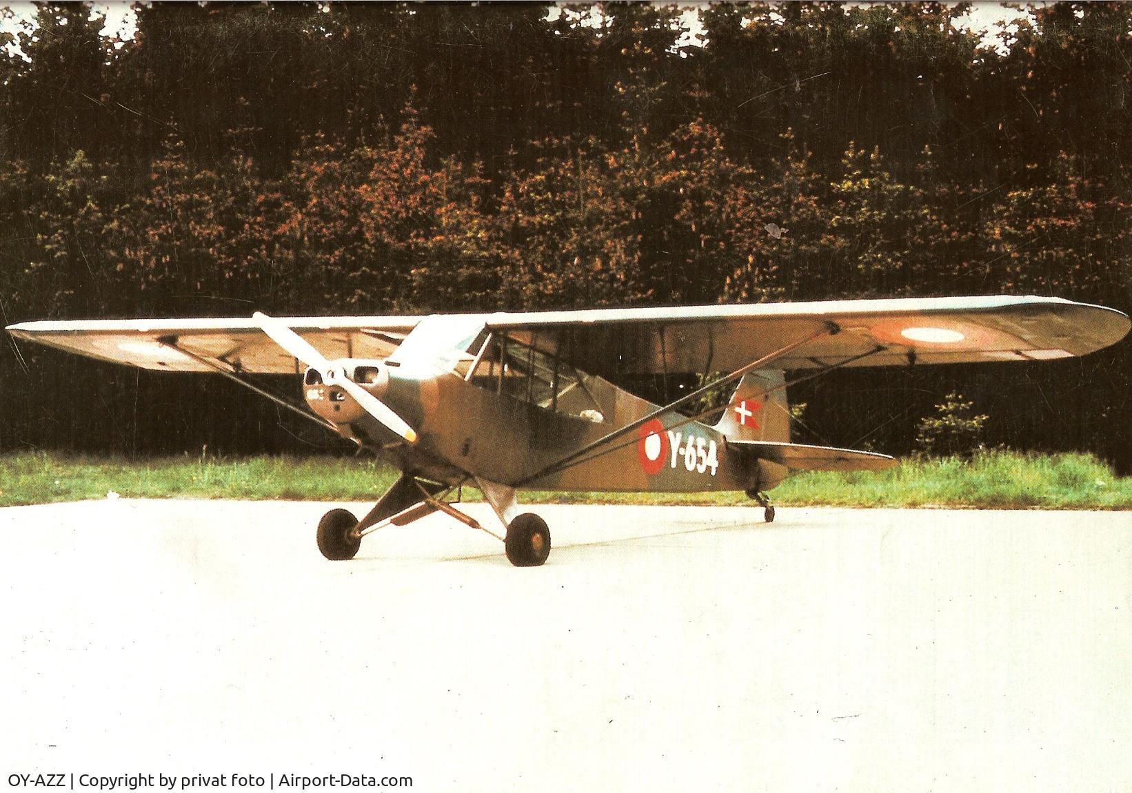 OY-AZZ, 1953 Piper L-18C Super Cub (PA-18-95) C/N 18-3165, On air field Vandel Denmark